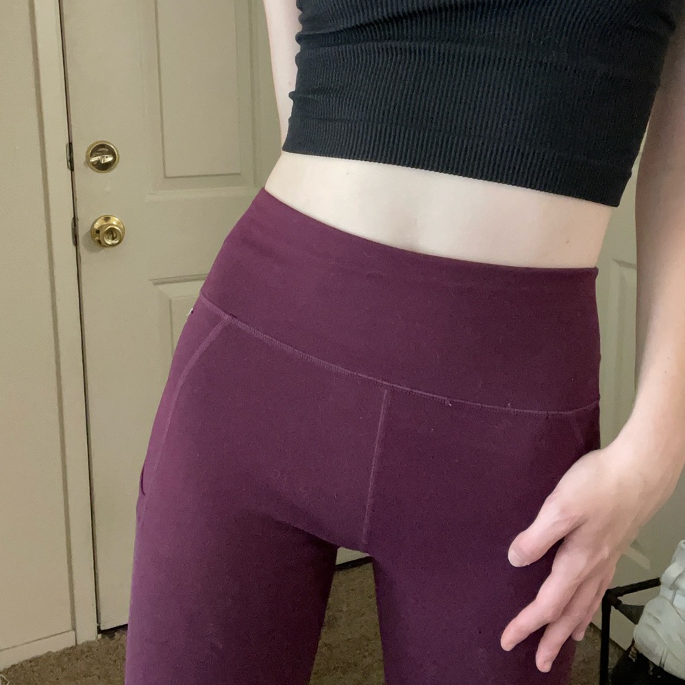 Dark purple fabletics leggings